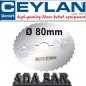 Dick toothed, models: Ø 80 mm bore: Ø 13 mm