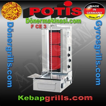 Potis FCE3 Doner Grill Ceran, Robax, ceramic glas
