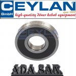Ceylan, Rillenkugellager für Kopfteil hinten 608 2RSL