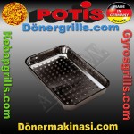 Potis Fettwanne, rechteckig mit eingelegtem Lochblech 410x310x55mm
