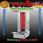Potis FCE4 Doner Grill Ceran, Robax, ceramic glas