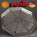 Potis Fettwanne, achteckig mit Lochblech 650x650x50mm